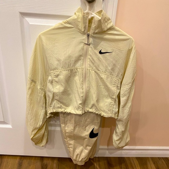 TOP HALF of Nike Tan Nylon Two-Piece - Picture 1 of 6
